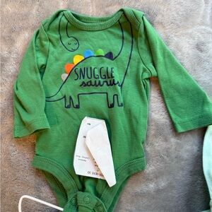 Carter's Light Green Long Sleeve Bodysuit